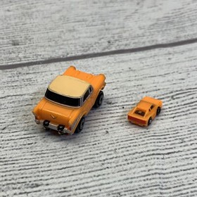 Micro Machines TRIPLESIDERS Orange Chevy Bel Air Ferrari Testarosa Rare VHTF