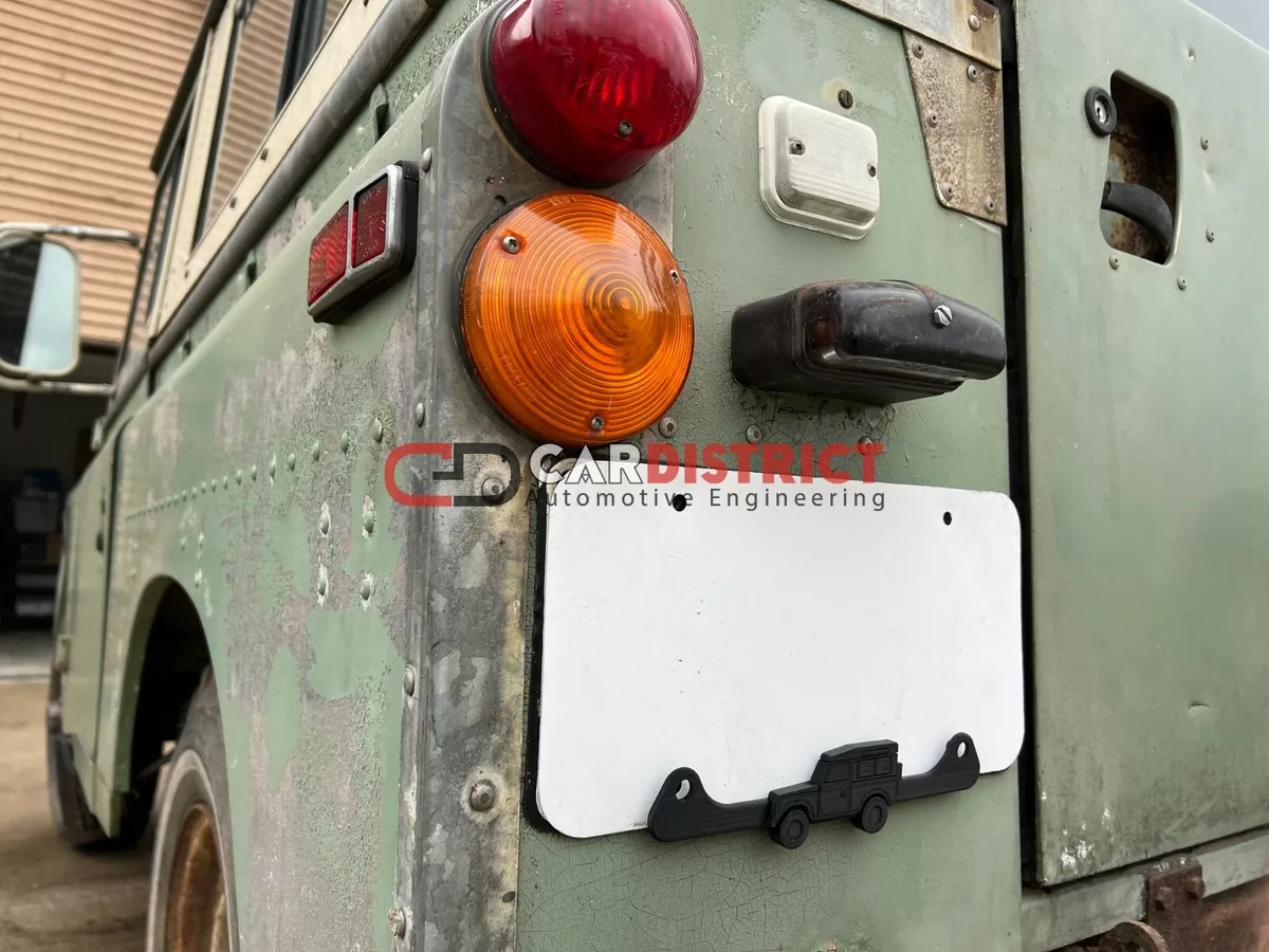 Land rover defender license plate frame outlet