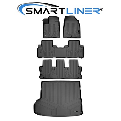 SMARTLINER Custom Fit Floor Mats Cargo Trunk Liner 2014-2019 Toyota Highlander