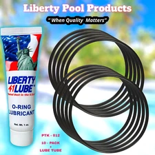 35505-1440 TRAP O-RING BY LIBERTY SEALS PTK-012 FOR PENTAIR   10-PACK + LUBE