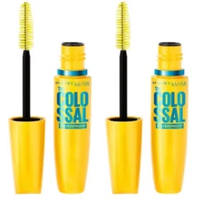 Maybelline Volum Express Colossal Waterproof Mascara, 241 Classic Black (2 Pack)