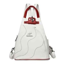  Genuine Women Leather Anti Theft Backpack Travel Backpack 