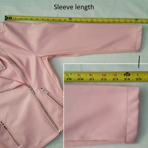 NWT Juicy by Juicy Couture Pink Faux Leather Women's XXL Asymmetric Zip Jacket - Picture 23 of 23