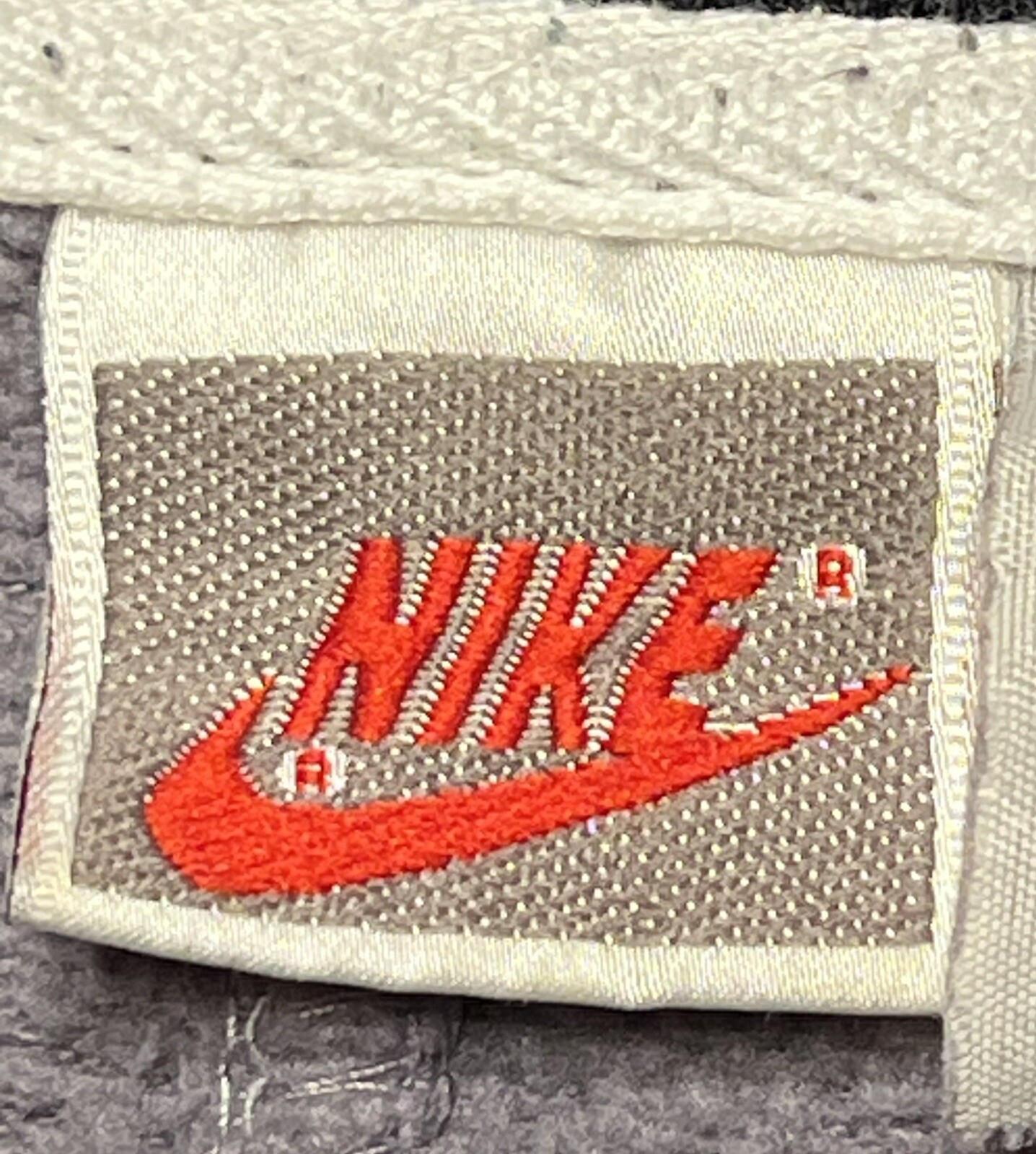 SACAI X NIKE Giacca Bomber Track Vintage anni 90 NIKE Grigio Tag Taglia XL Blocco Colore Swoosh