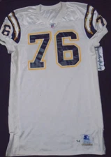 Ripon Athletic Starter 1994 San Diego Chargers #76 NFL Football Jersey Size 52