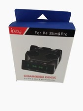 For PS4 Slim Pro Cooling Station Vertical Stand Controller Charging Dock NIB