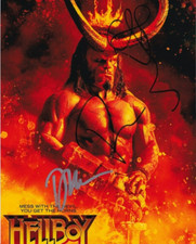 DAVID HARBOUR signed Autogramm 20x25cm HELLBOY in Person autograph COA