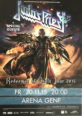 JUDAS PRIEST  2015 GENF - orig. Concert Poster -- Konzert Plakat - DIN A2