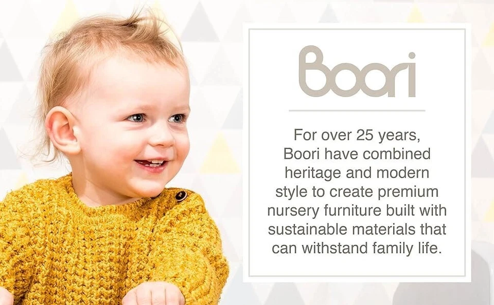 Boori Waratah Aster Compact Baby Cot Bed with Lockable Wheels, Two Base Heights - image 3 of 4