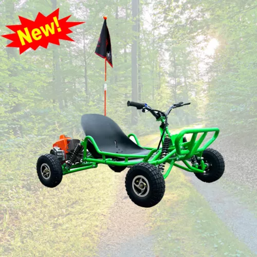 Off Road Go Cart for Adult Kids , Ride On Car , Max Speed 22Mph, Age 13+, Green
