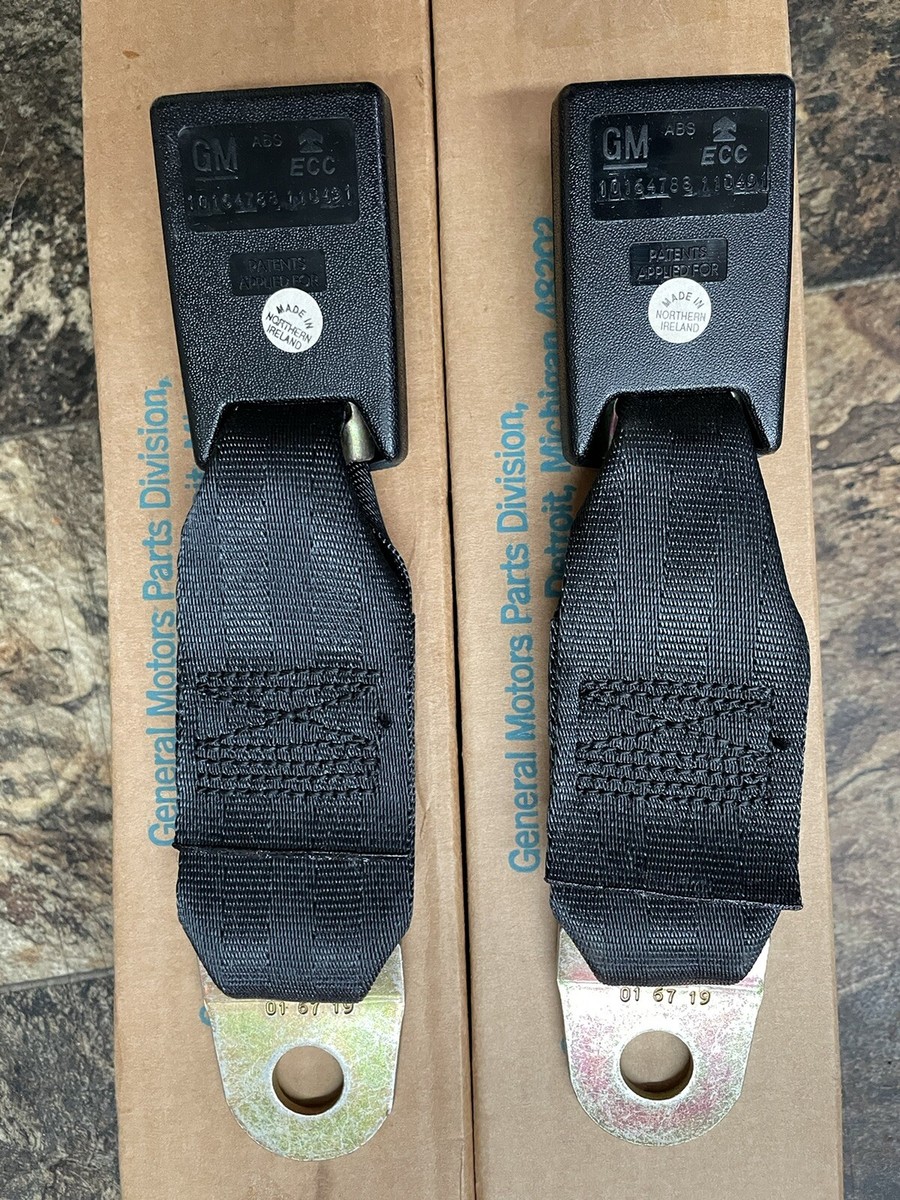 1982-1992 Camaro Firebird Trans Am Rear Seat Belt Buckle Set Of 2