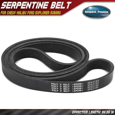 #ad #ad 86.36quot; Serpentine Belt for Jeep Grand Cherokee Chevy Malibu Ford Explorer Subaru $17.28