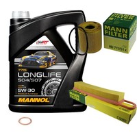 Mann Inspektionspaket 5L Mannol Longlife 504/507 5W-30 FüR Mini Mini Cooper One