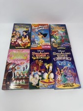 Disney Sing Along Songs 6 VHS Lot Disneyland Fun  With Music Zip-a-Dee-doo-dah