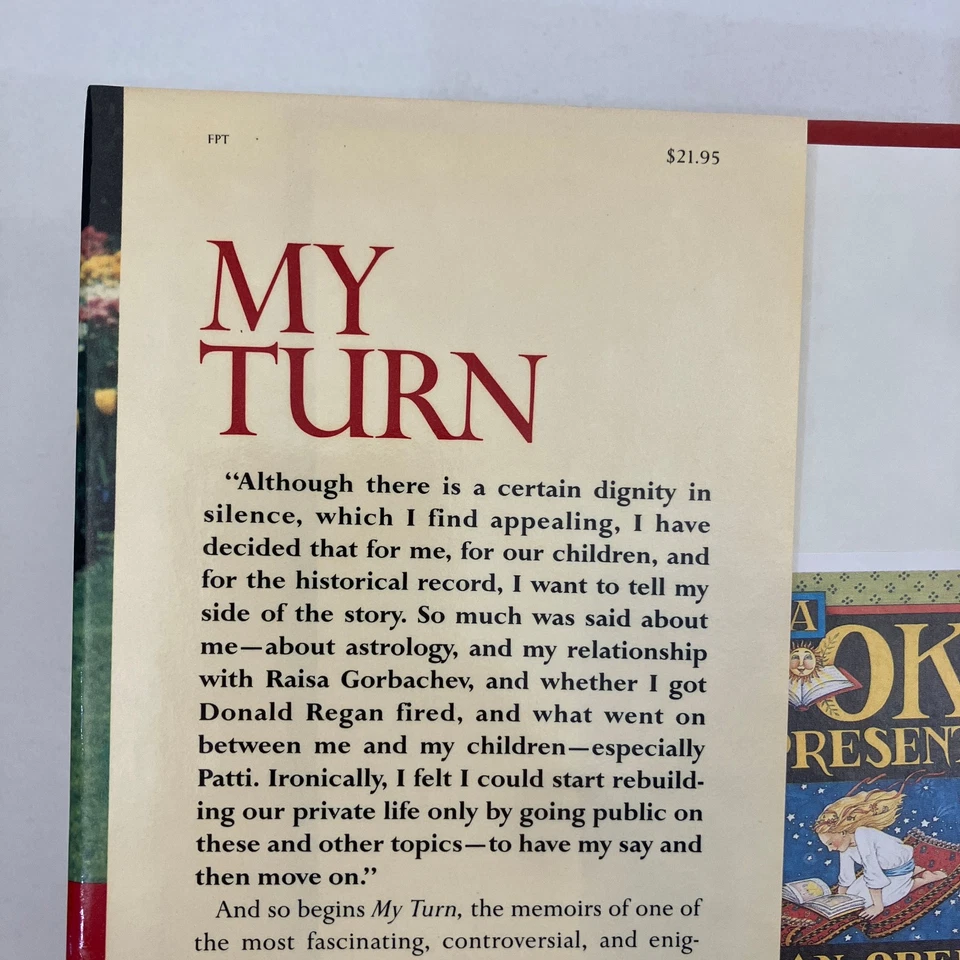 SIGNED My Turn The Memoirs of Nancy Reagan William Novack 1st Edition 1989 HCDJ - Image 3 of 4