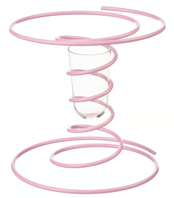 IKEA VINTERFINT Gustaf Westman　花瓶　置物　アート Gustaf Westman X Ikea Vinterfint Vase Pink, spiral, 31 cm New