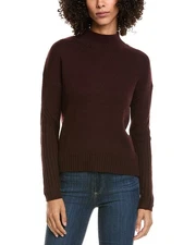 Incashmere Mock Sleeve Stitch Wool & Cashmere-Blend Sweater Women's