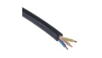 Sieciowy Kabel ZasilająCy 3 Core Guma Sheath Czarny 12.04Mm Od , 300 V, 500 V RS