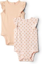 Amazon Essentials x Sofia Grainge Baby Girls' Embroidered Ruffle Bodysuit