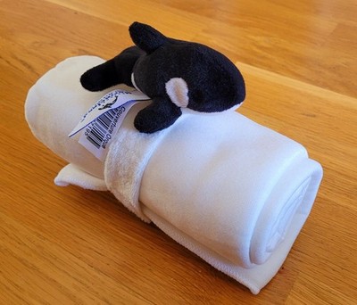 Marineland Babytuch Weiß ca. 72 x 72 cm mit Orca-Verschluss