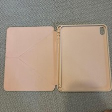 iPad case pink foldable with pen storage