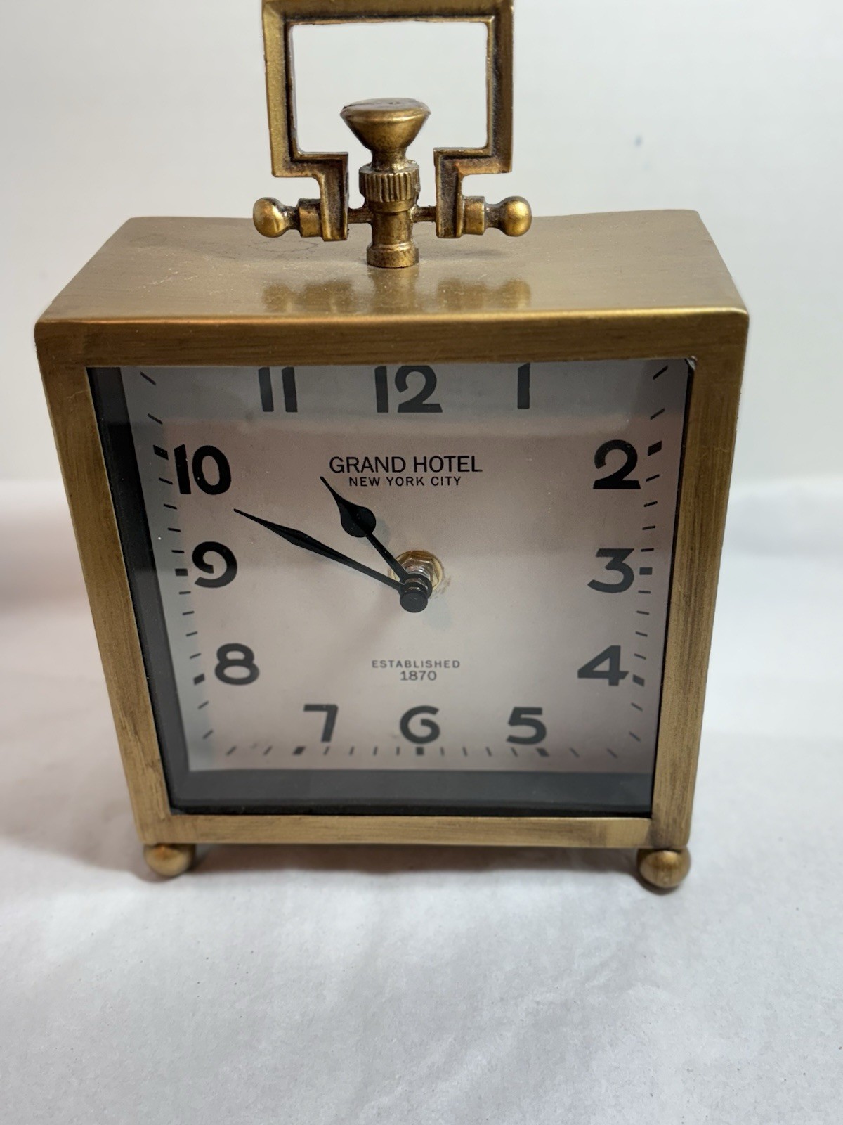 Grand Hotel NYC Tabletop Clock