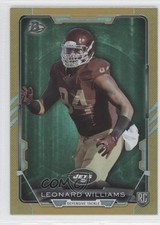 2015 Bowman Rookies Gold Rainbow Foil 143/399 Leonard Williams #10 z6b