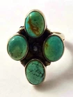 Vintage Turquoise Ring in Sterling Silver, Vintage Jewelry