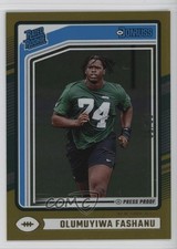 2024 Panini Donruss Rated Rookie Gold Press Proof 8/50 Olumuyiwa Fashanu 11ks