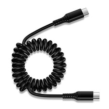 Coiled USB C Charger Cable Car Carplay 3Ft for Iphone 17 Pro Max Air 16E 16 Sams