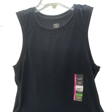 Black Active Racer Back Tank Top Athletic Works Womens Size XS 0-2 NEW