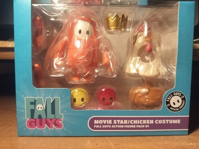 KOTOBUKIYA Fall Guys Pack 01 Movie Star/Chicken Costume Figure w/ Crown