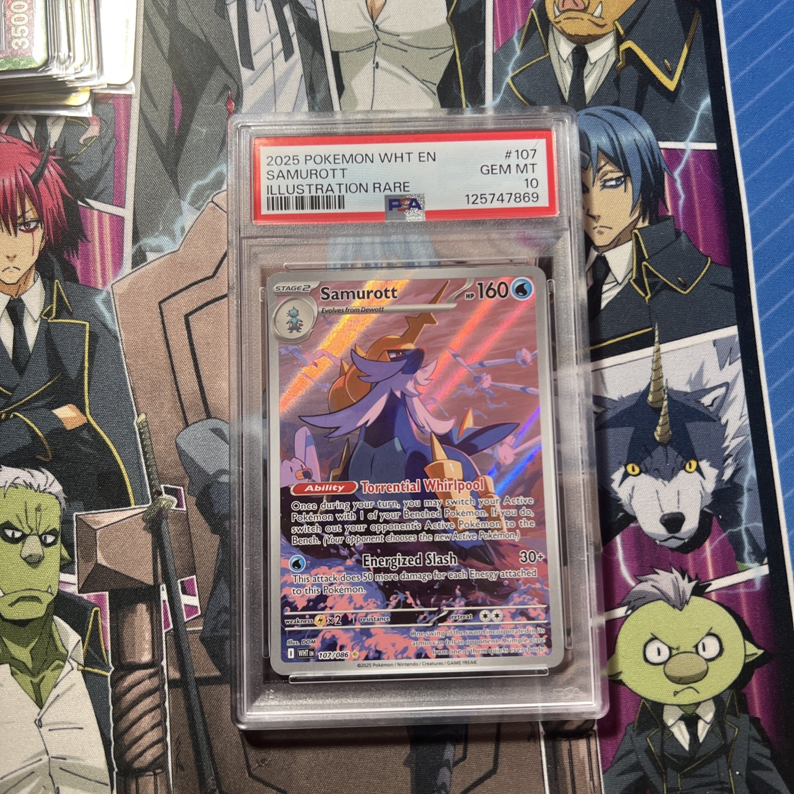 2025 Pokemon White Flare English Samurott IR 107/086 PSA 10