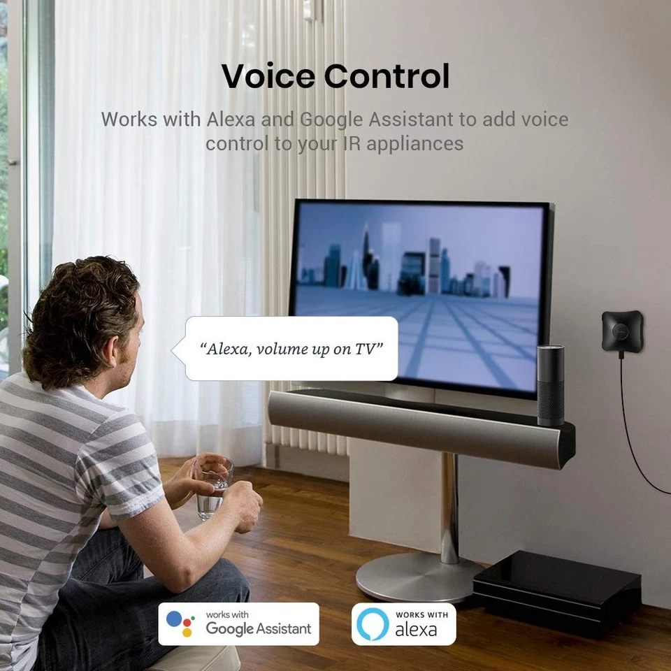 Умный концентратор дистанционного управления Broadlink RM4 Pro ИК/RF с сенсорным кабелем (2,4 ГГц Wi-Fi - Изображение 4 из 4