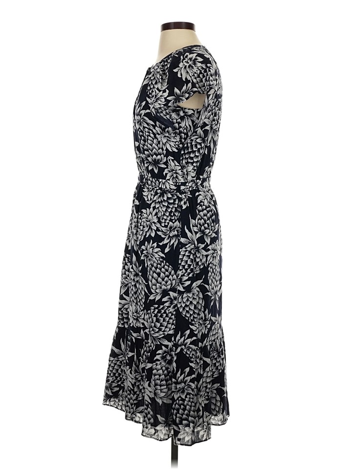 shirt dress blue Cotton Stripe Button Front Maxi sleeve_sleeveless Gold declines as traders Style:EP00461BK