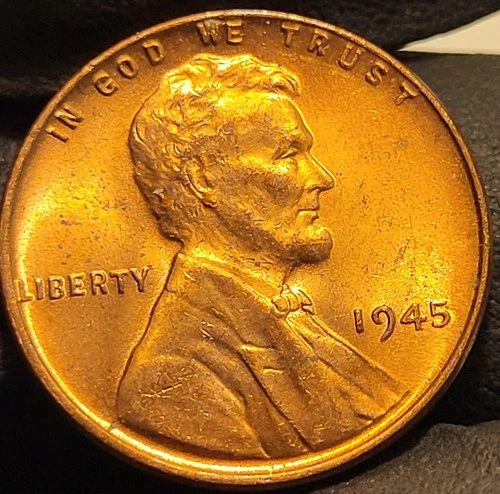 1945 P Lincoln Wheat Cent Penny UNC Condition