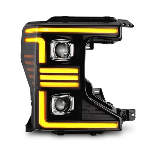 Fit 20-22 Ford Super Duty PRO-Series Halogen Projector Headlights Black - Picture 5 of 10