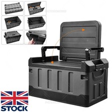 Folding Outdoor Storage Box Camping Organizer Fishing Seat Car Trunk Container