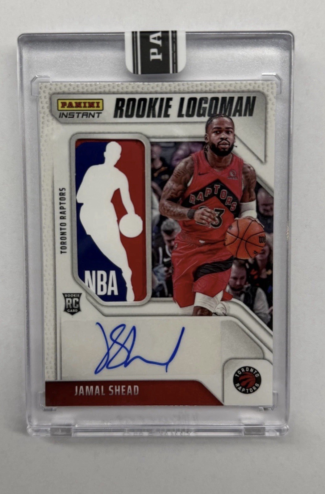 2024-25 Panini Silhouette Jamal Shead Jamal Shead NBA LOGOMAN Auto RC 1/1