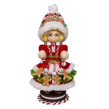 Kurt Adler 14" Hollywood Nutcrackers    Mrs. Claus Gingerbread Nutcracker