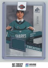 2025-26 SP Game Used Rookie Sweaters Jersey Michael Misa /299 #RS-MM San Jose