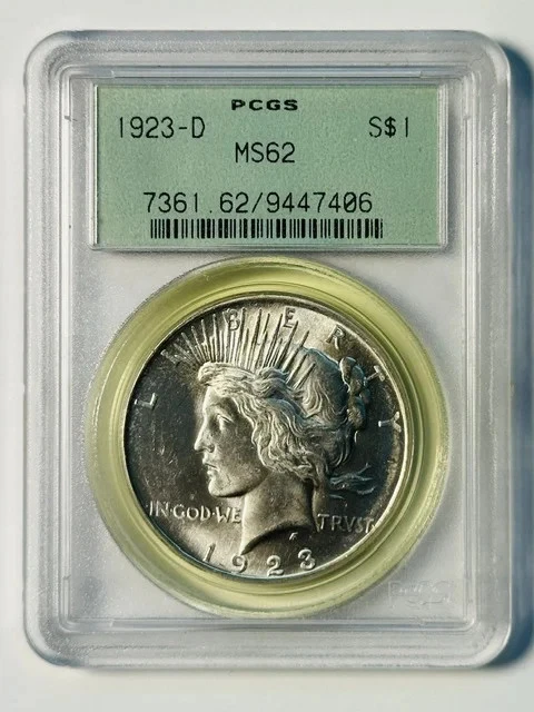 Grade MS 62 Peace US Dollars (1921-1935) for sale | eBay
