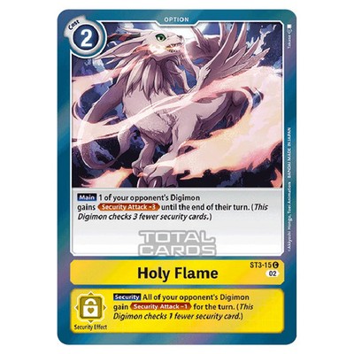 Digimon Card Game RB-01: Resurgence Booster Holy Flame (Alternative Art) ST3-15a