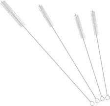 Drinking Straw Cleaning Brushes Set Pipe Tube Cleaner Nylon Bristles Stainless S