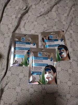 3-Global Beauty Care Pore Refining Hydrogel Face Mask Aloe Vera Tea Tree.