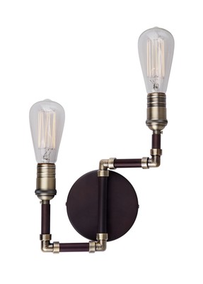 Forte Lighting 7064-02 2 Light 10''W Wall Sconce - Compliant
