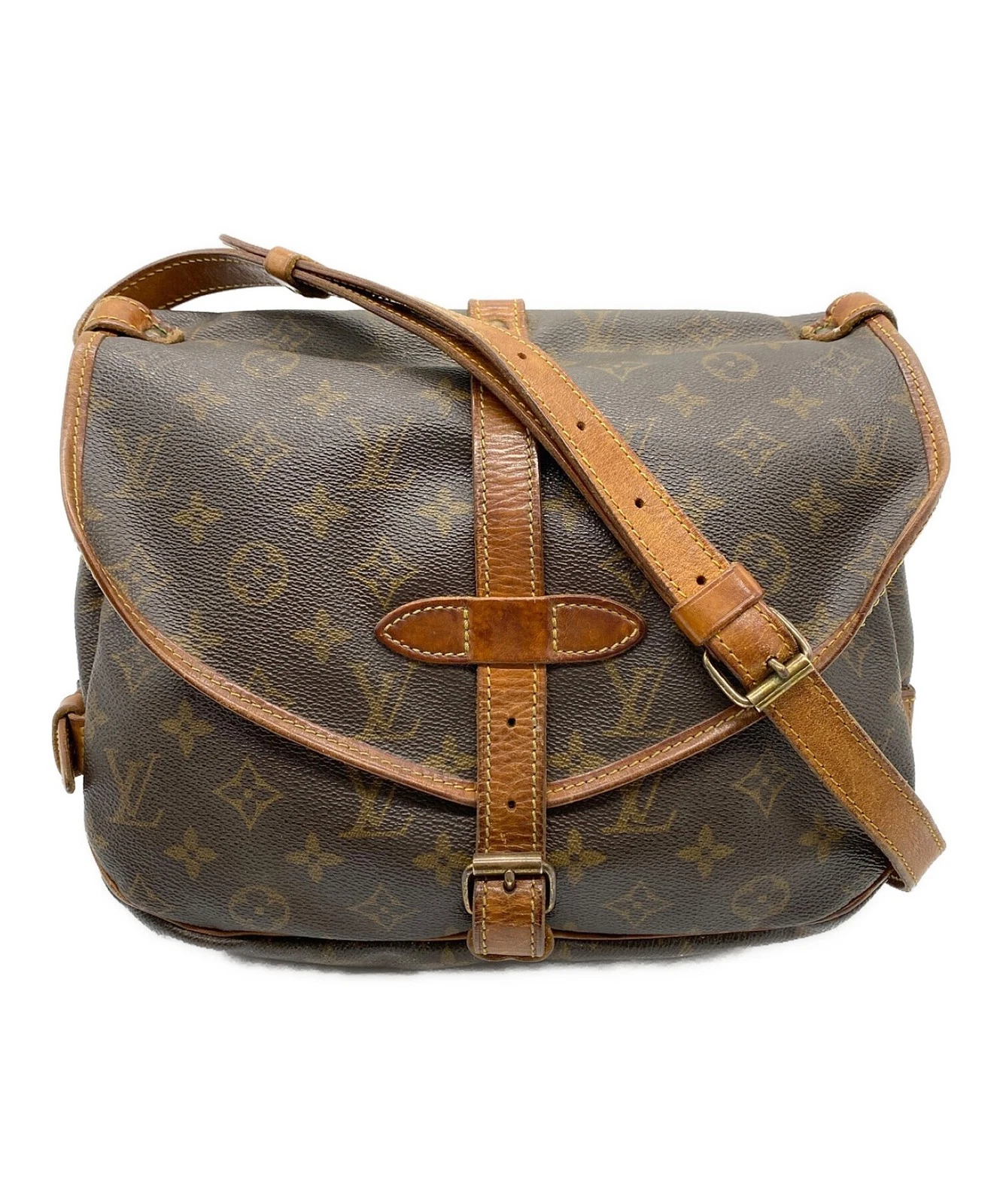 Vuitton — Louis Vuitton Monogram Somme 30 30 M42256 Coated Canvas Brown Bag #TFB4930
