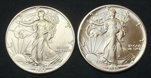1988 & 1989 American Silver Eagles .999 Fine, No Reserve 2 Ounces Total #710