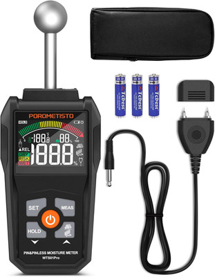 Versatile Dual Mode Moisture Meter for Wood, Walls & Concrete Detection
