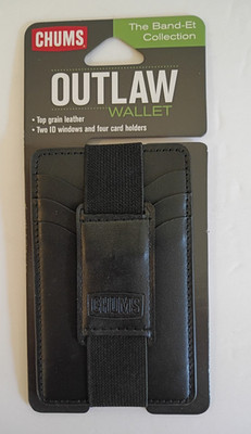 Chums OUTLAW WALLET 2 ID holders- 4 Card holders- black leather